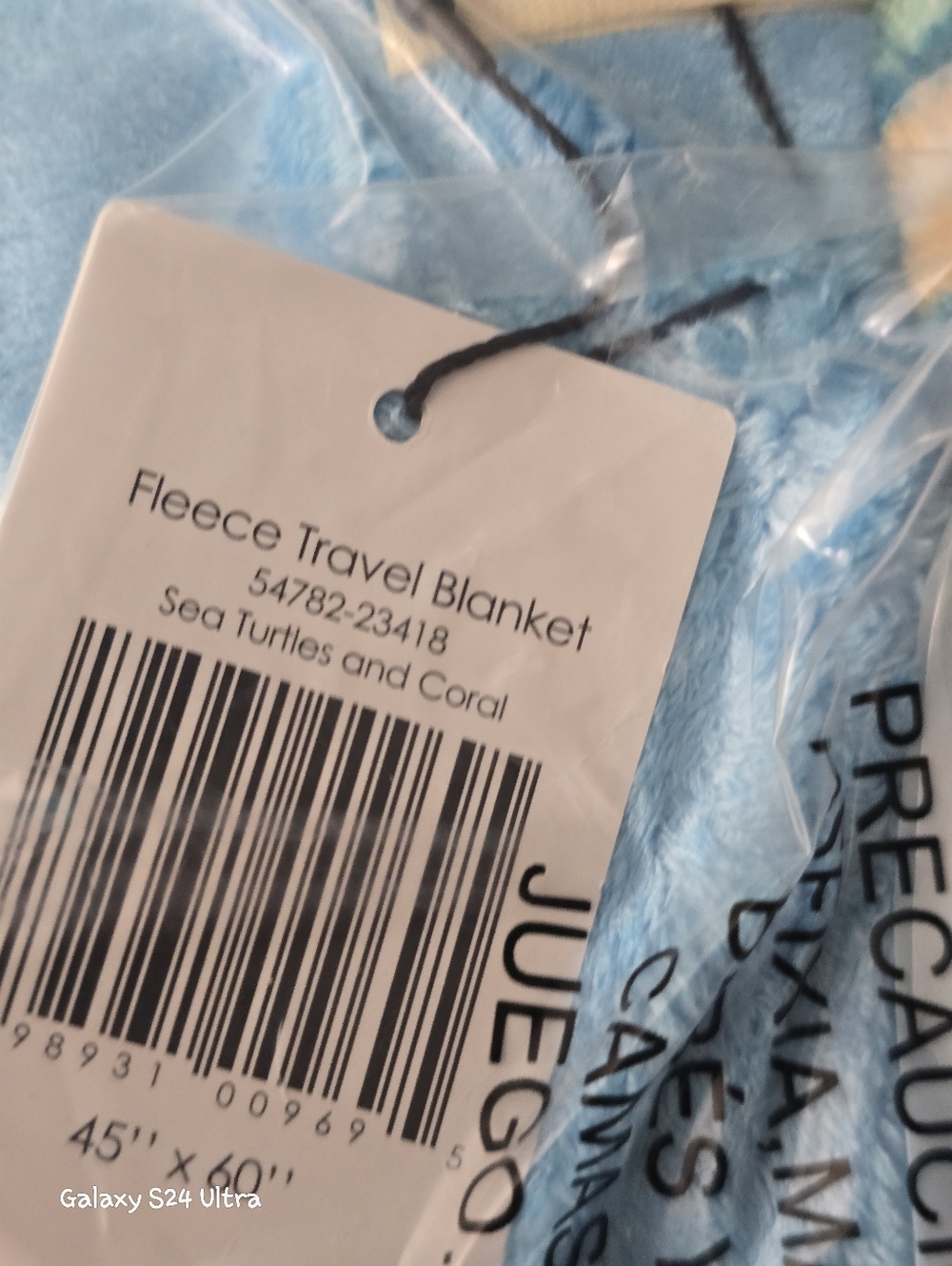 Vera Bradley Travel Blanket Sea Turtles NWT - Picture 11 of 14